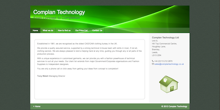 Complan Technology website screenshot